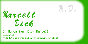 marcell dick business card